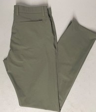 GREG NORMAN Mens Stretch Ultimate 5-Pocket ML75 Pants GREEN 32x34 Golf Microfibe