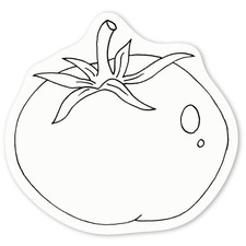Aufkleber Sticker "Tomate" (DW034446)