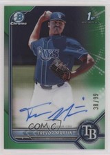 2022 Bowman Draft Chrome Pick Green Refractor 38/99 Trevor Martin Auto 10no
