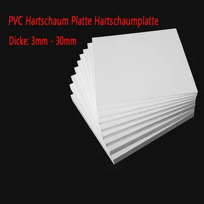 PVC Hartschaum Platte Hartschaumplatte 3-30mm weiß Kunststoff Platte Zuschnitt - Bild 1 von 4