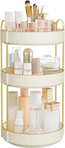 Makeup Organizer, 3-Tier Countertop, Customizable, Cloud White | Customizable