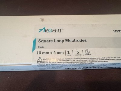 McKesson Argent Square Loop Electrode 10mm x 10mm MFR# 466 Qty 5