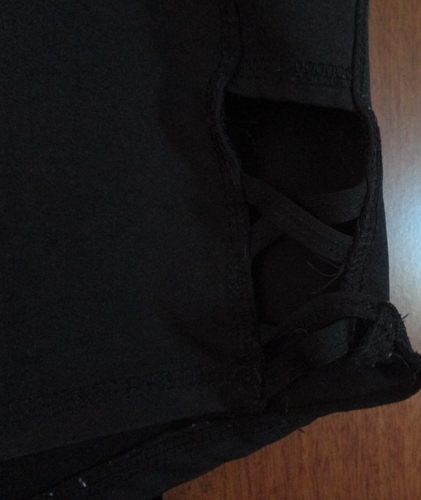 By Take A walk Black Sport Shorts Large Polyester Lycra Waist 29 Side 13.5 in - Picture 2 of 5