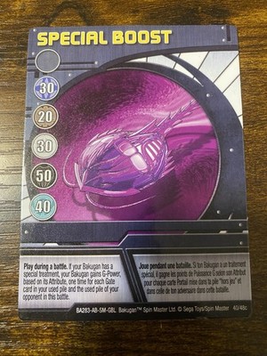 Bakugan Card - Special Boost (Limulus) - Blue Ability Card - BA283 - 40/48c