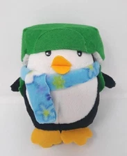 Penguin Plush Stuffed Animal Christmas Backpack Pocket Stocking Stuffer 5.5"