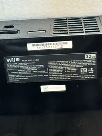 Nintendo Wii U 32GB Console Sensor Bar & AV Cables No Power Cords TESTED Works