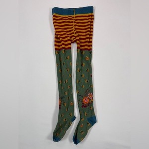 MATILDA JANE Girls' "Choose Your Own Path" Fall Floral Foliage Knit Tights 4-6