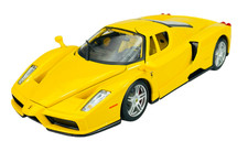 BBURAGO ENZO FERRARI YELLOW 1:24 DIE CAST METAL MODEL NEW IN BOX 26006
