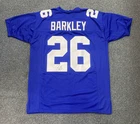 Saquon Barkley Autographed N.Y. Giants Football Jersey JSA COA Free Shipping