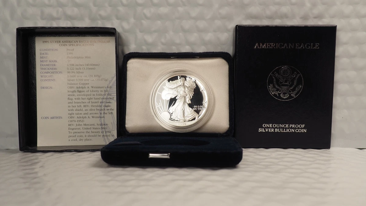 American Eagle Uncertified 1995 Silver Bullion Coins for sale | eBay