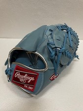 Rawlings Pro Softball Pitcher  s Glove Right-Handed Light Blue Leather