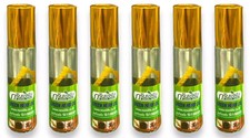 6 Bottles 8 ML Thai Green Herb Ginseng Oil Relief Pain Dizziness Massage Balm .