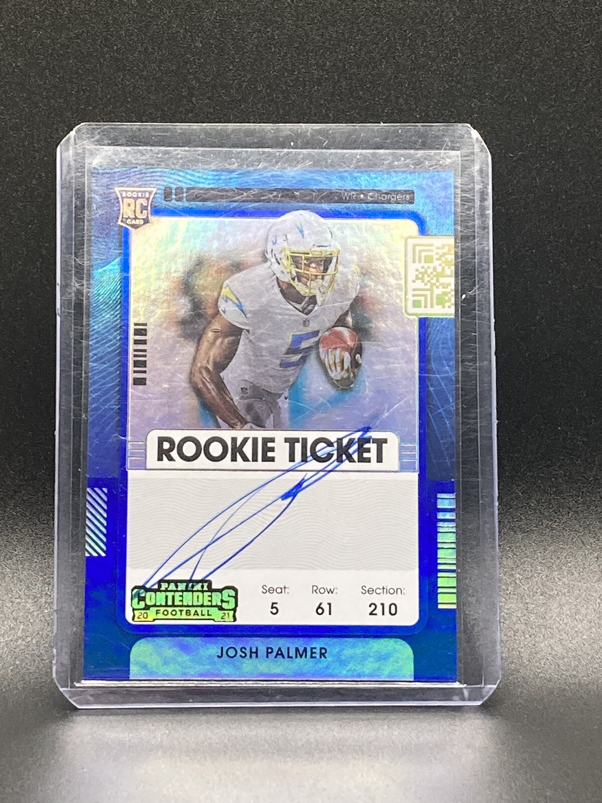 2021 Panini Contenders Josh Palmer RC Rookie Ticket Auto #124