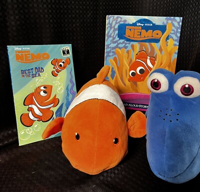 Kohl s Cares Finding Nemo & Dory Stuffed Animals And 2 Book Set (Hard/soft cvr)
