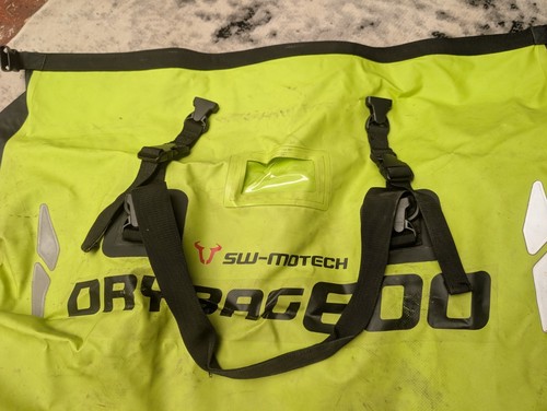 Bolsa de cola SW Motech Drybag 600 60 litros impermeable amarilla #W - Imagen 7 de 11