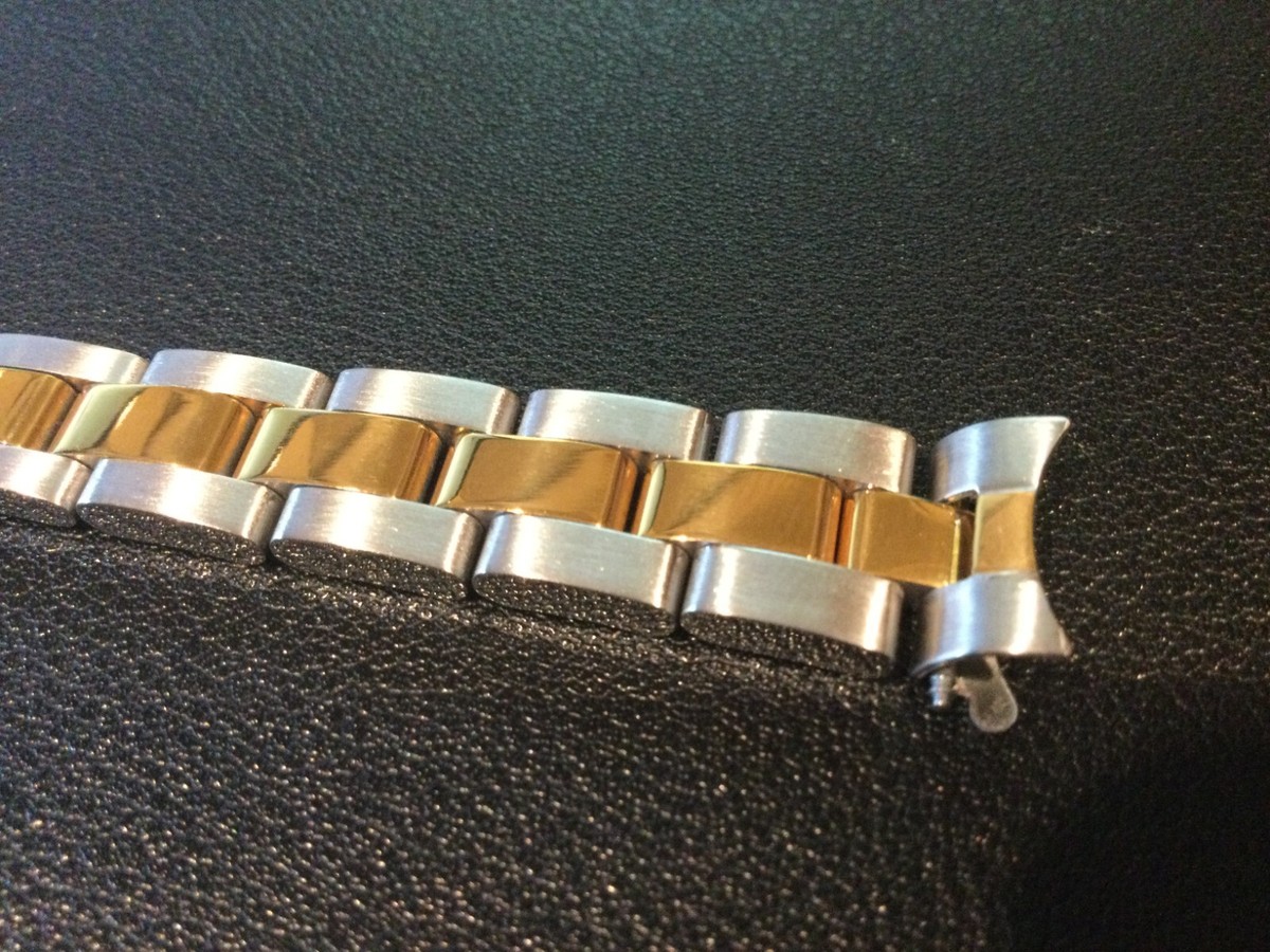 13MM SOLID OYSTER WATCH BRACELET FOR ROLEX TUDOR TWO-TONE | eBay