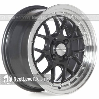 Circuit Performance CP27 15x7 4-100 +35 Gun Metal Wheels Fits BMW E30 325 Stance