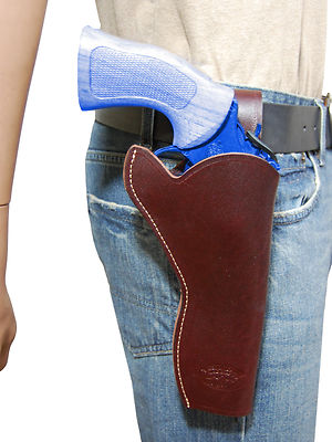 NEW Barsony Burgundy Leather 49-er Style Gun Holster Smith&Wesson 6'' Revolvers