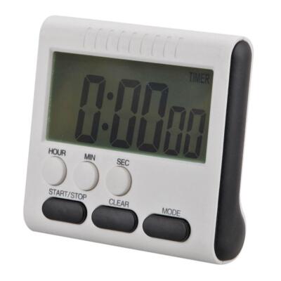 2Pcs Magnetic Large LCD Digital Kitchen Timer Alarm Count Up Down Clock