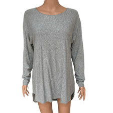 Michael Kors cotton blend sweater tunic size M gray
