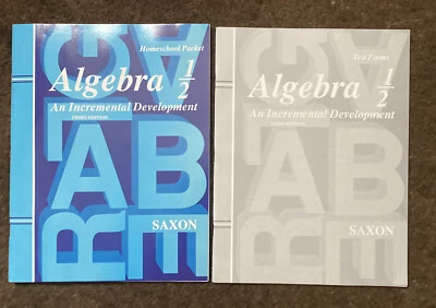 saxon algebra 1/2 (3rd edition) Answer Key & Test forms (brand New)no Textbook