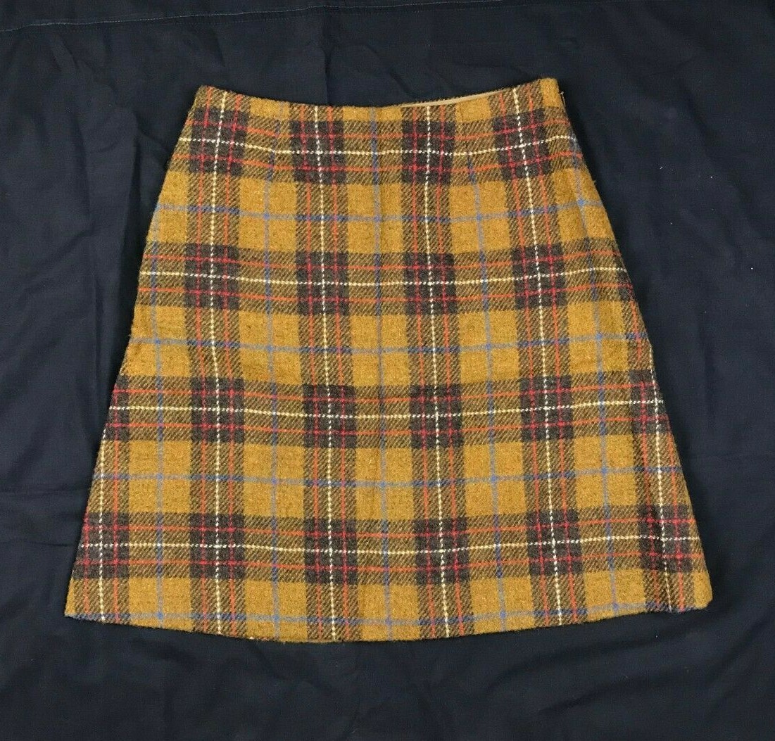 Mackintosh Philosophy Harris Tweed Brown Wool Skirt Japan Sz Mackintosh Philosophy Harris Tweed Brown Wool Skirt Japan Sz