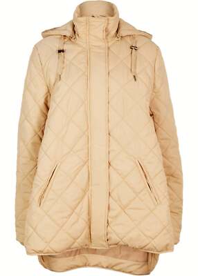 Wattierte Jacke mit Diamant-Steppung Gr. 46 Latte Macchiato Damen Mantel Neu