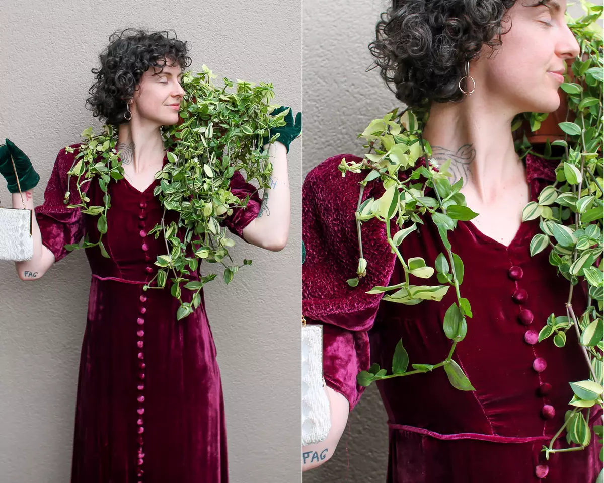 Velvet shop 20s dress