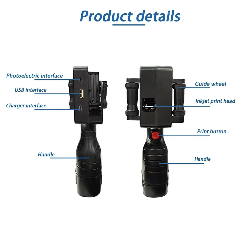 Portable handheld inkjet printer for QR code printing on wood and metal - Image 3 of 4