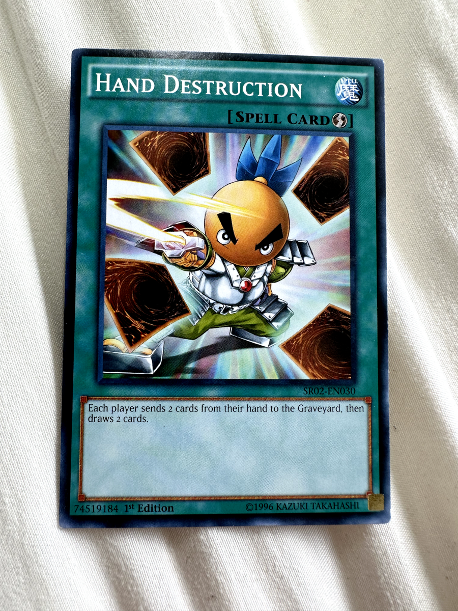 destroy cards in hand yugioh Hand Destruction SR02-EN030 1st X 1 Mint YUGIOH