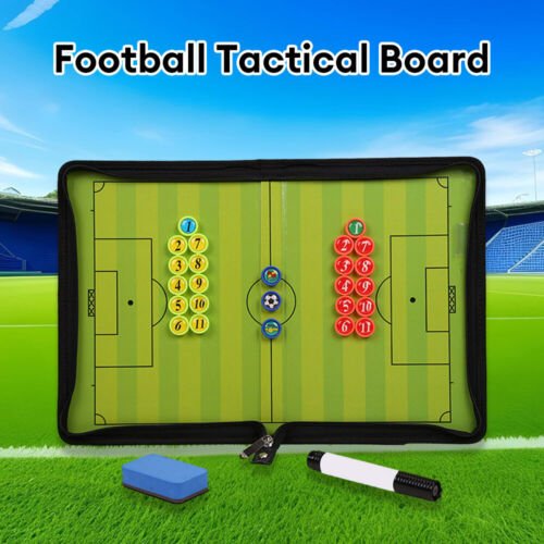 Tableau tactique portable de football magnétique guide entraînement aide entraînement - Photo 1 sur 15