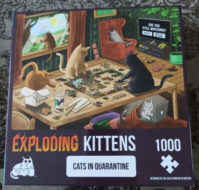 EXPLODING KITTENS CATS IN QUARANTINE PUZZLE 1000