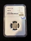 1923 MERCURY DIME NGC AU 53 006