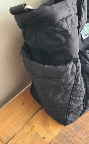 MARC by Marc Jacobs Quilted Baby Diaper Bag Black Duffle Travel Carry All - Picture 7 of 18