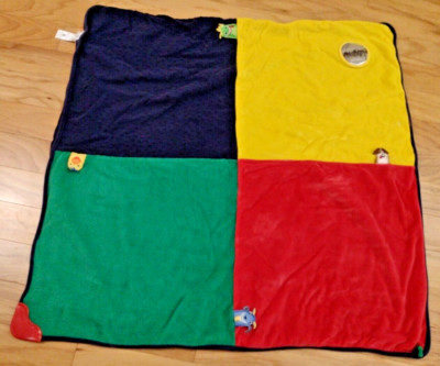 Baby Einstein Baby Blanket Play Mat Textured Red Blue Green Yellow Teether