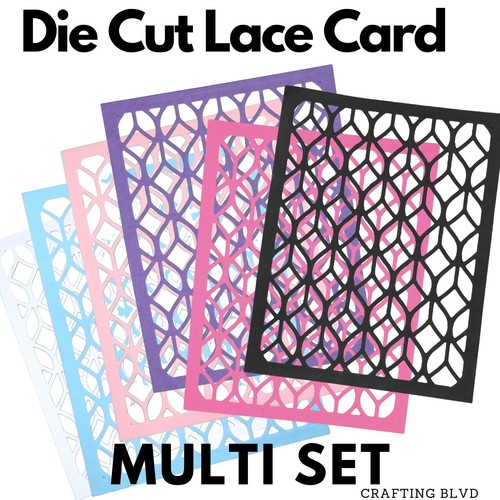 DIE CUT LACE CARD TOPPER 4 CARDMAKING CARDSTOCK SCRAPBOOK EMBELLISHMENTS - Picture 13 of 55