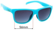 SFx Replacement Sunglass Lenses fits Smith Lowdown Slim - 56mm Wide