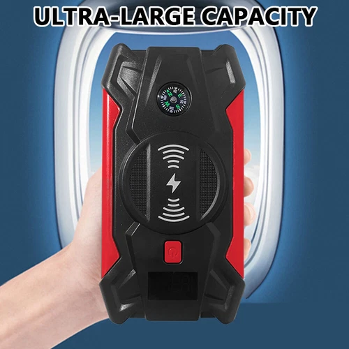 1500A Car Jump Starter Booster Jumper Portable Powerbank Battery Wireless Charge - Picture 12 of 15