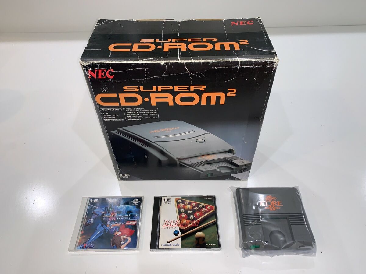 NEC Super CD ROM 2 System Console Complete in Box with PC NEC Super CD ROM 2 System Console Complete in Box with PC