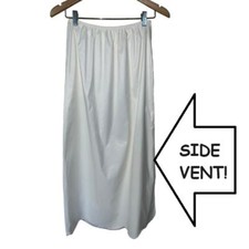 Vintage Beeline Long Slip Large X-Large Cottagecore Bridal Side Vent White