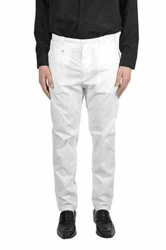Dolce & Gabbana Men's Pleated White Casual Pants US 30 IT 46