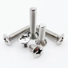 M2-M6 304 Stainless Steel Cross Phillips Half Raised Countersunk Head Screw Bolt