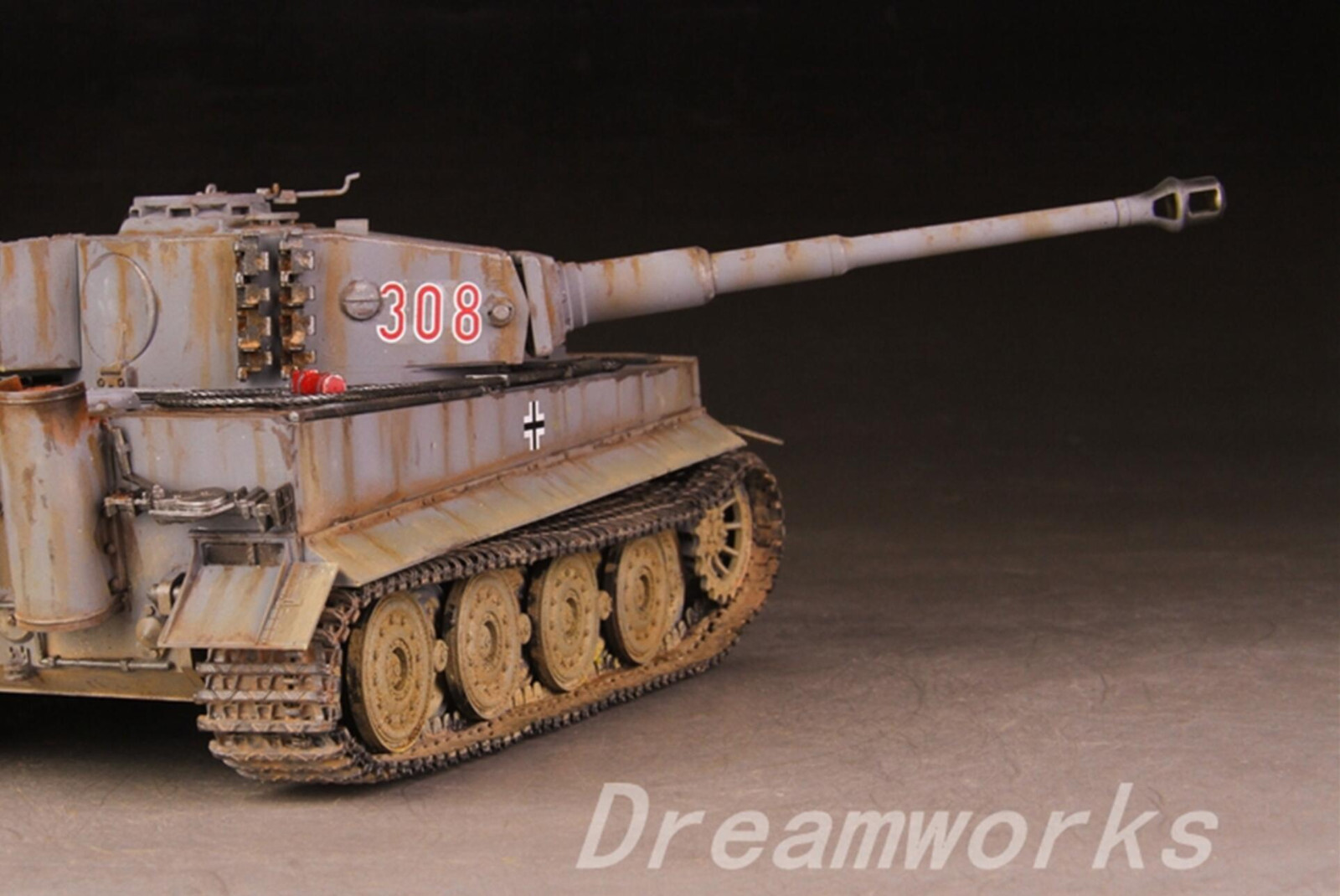 Pro Built Tamiya 1/35 German Tiger I Early 308 Heavy Tank.sPzAbt 502