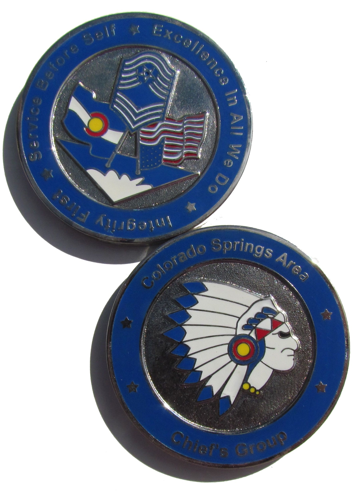 US Air Force Colorado Springs Area Chief's Group Challenge Coin