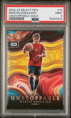 MARTIN ODEGAARD 2022 Panini Select Unstoppable GOLD Prizm #07/10 