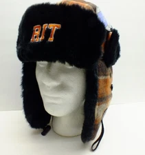 ROCHESTER INSTITUTE OF TECHNOLOGY NCAA RIT WINTER TROOPER TRAPPER EAR FLAP HAT