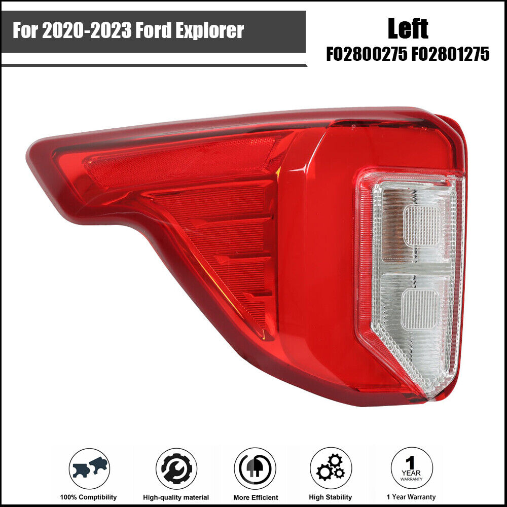 Tail Light Assembly Fit For 2020-2023 Ford Explorer Left Driver Rear Side LED