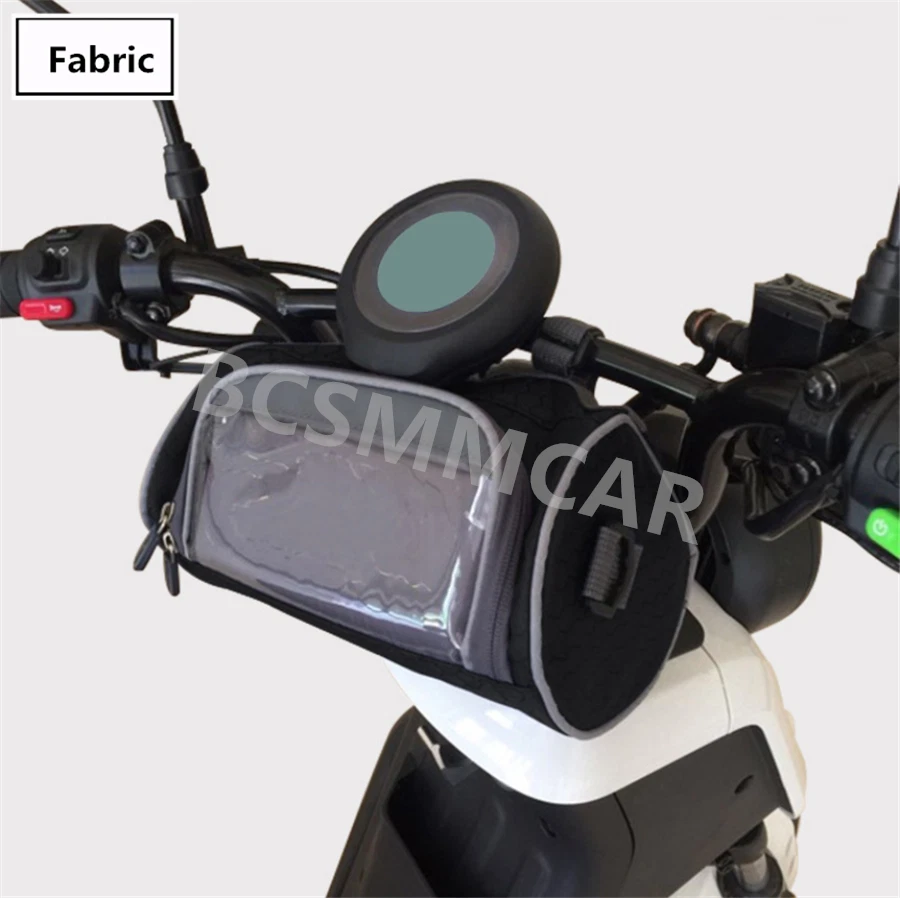 Motorcycle Handlebar Bag Front Fork Storage Shoulder Bag Durable Waterproof 2.5L - Image 3 of 4