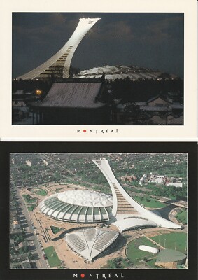 (2) Major League Baseball Montreal Expos Olympic Stadium 5x7 Postcards Lot #4