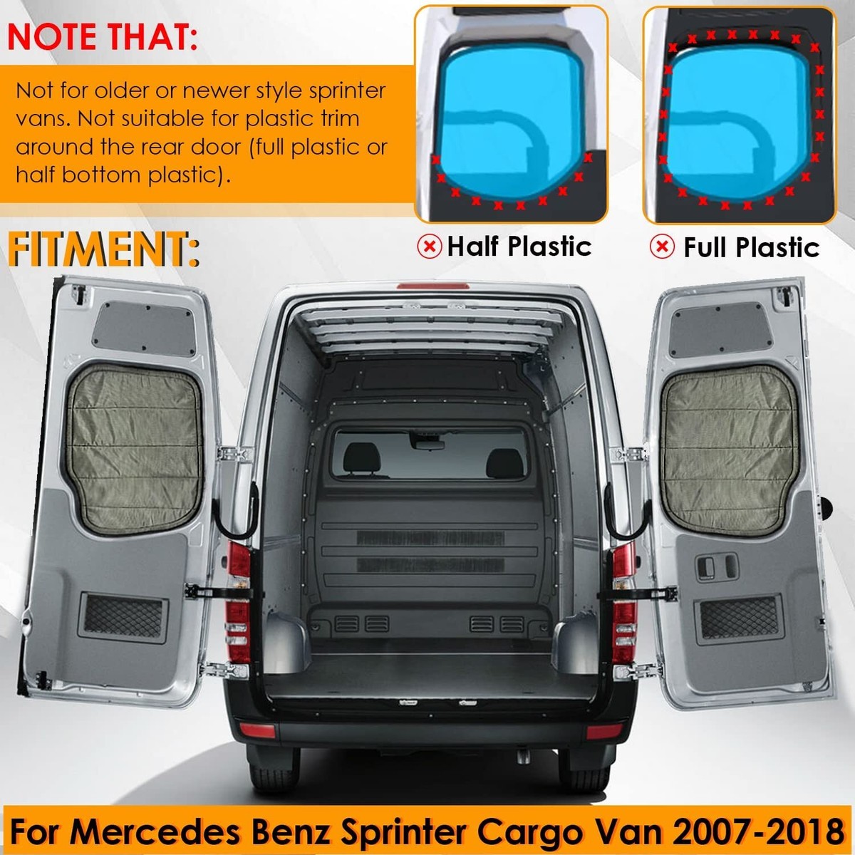 For Mercedes-Benz Sprinter Cargo Van 07-18 Insulated